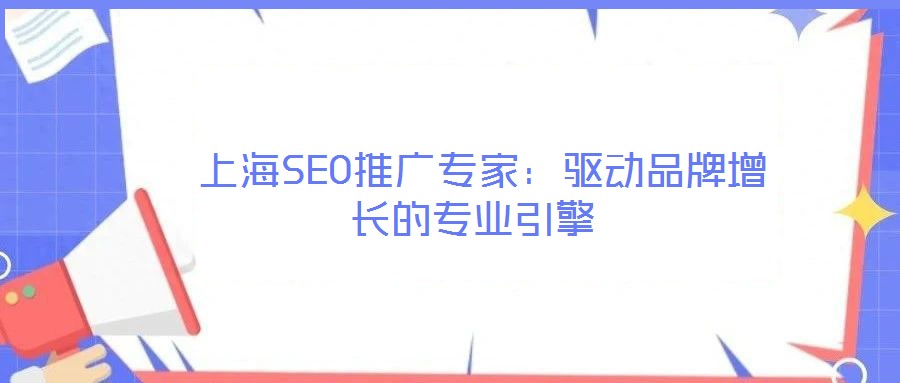 上海SEO推廣專家:驅(qū)動(dòng)品牌增長的專業(yè)引擎