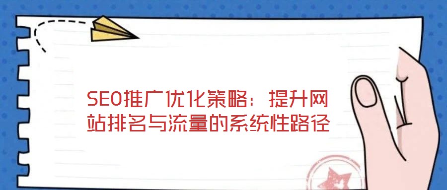 SEO推廣優(yōu)化策略:提升網(wǎng)站排名與流量的系統(tǒng)性路徑