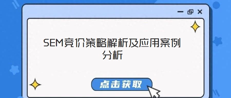 SEM競價(jià)策略解析及應(yīng)用案例分析